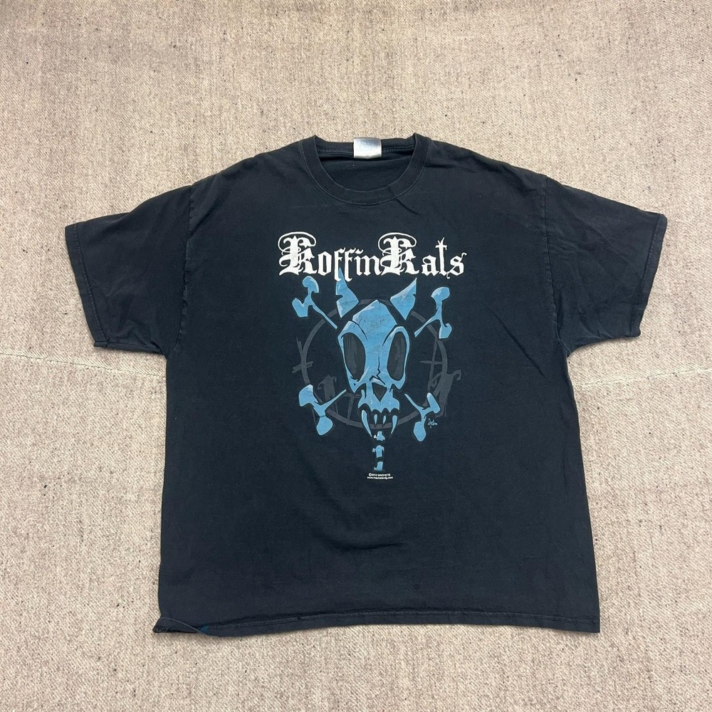 Vintage Koffin kats Shirt Mensβ XL Black 2000s Machete